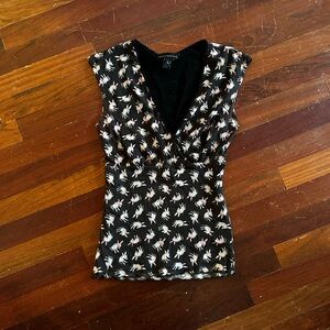 Weston Wear Black and White Patterned Blouse